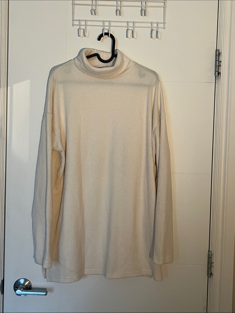Women’s Cream Turtleneck Sweater